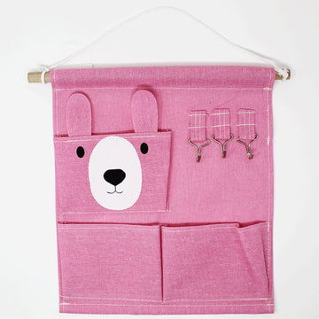 Bear Non-woven Fabric Hanging Storage Bag