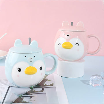 Cartoon Animal Penguin Mug - Cute Ceramic Coffee Mug