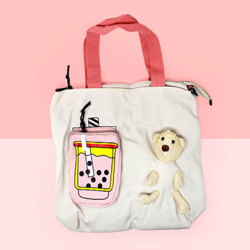 Waterproof Bear Shoulder Bag Detachable Strap