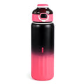 Insulated Stainless Steel Water Bottle with Pop-Up Lid | Black Pink Gradient Vacuum Flask, image 6