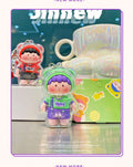 Cute Genki Boy Keychain with Wrist Lanyard & Bell | Clear Acrylic Cover Yami Figure Bag Charm, image 8
