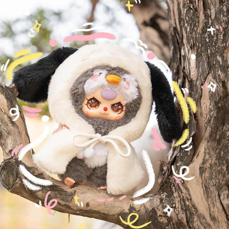Kawaii Baby Three Cats and Dogs Series Plush Blind Box