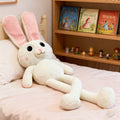 Giant 90cm Stretchy Long-Legs Bunny Plush – Cute Pink-Eared Rabbit Stuffed Animal Toy & Decorative Pillow, image 3