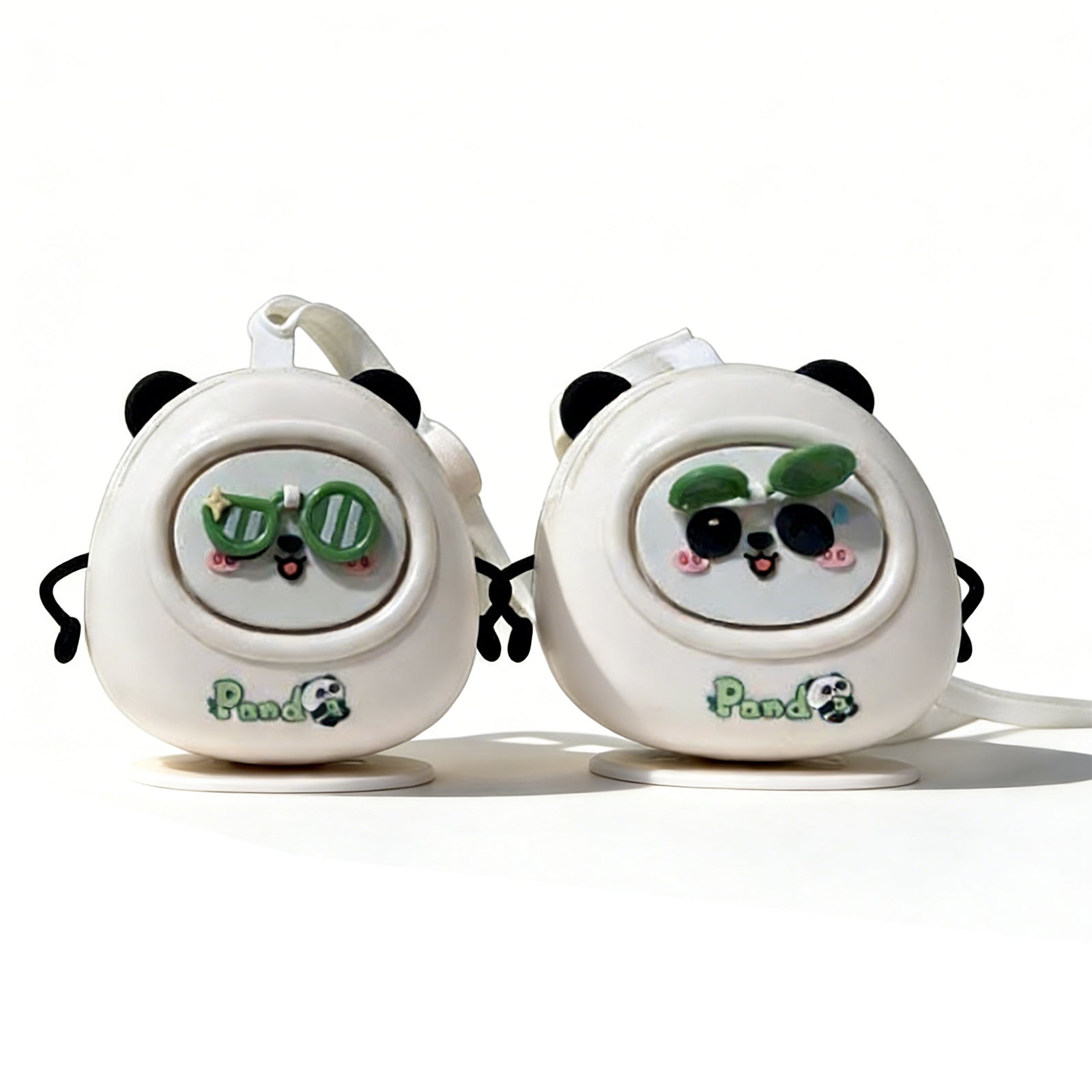 Cute Panda Neck Fan – Leafless, USB Rechargeable, Portable & Quiet Personal Cooling Fan for Kids, Students & Office Use, image 3