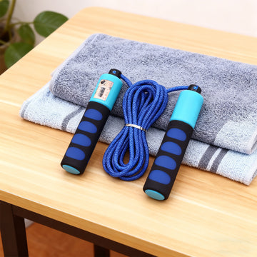 Smart Counting Jump Rope with Anti-Slip Foam Handles – Adjustable Length, Digital Counter for Fitness, Weight Loss & Student Training