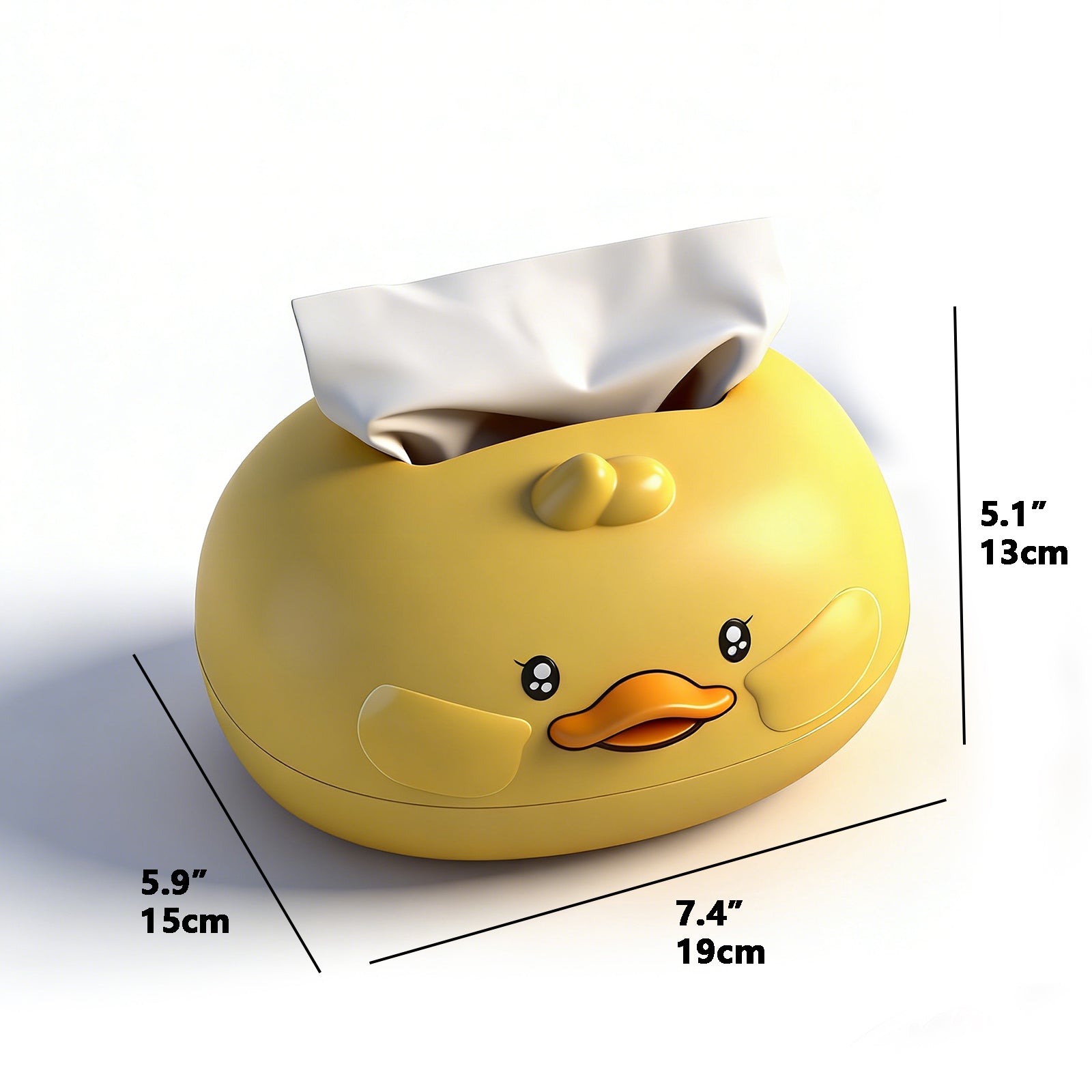 Adorable Duckling Tissue Box – Cute Desktop Paper Holder for Living Room, Bedroom & Office Decor, image 5