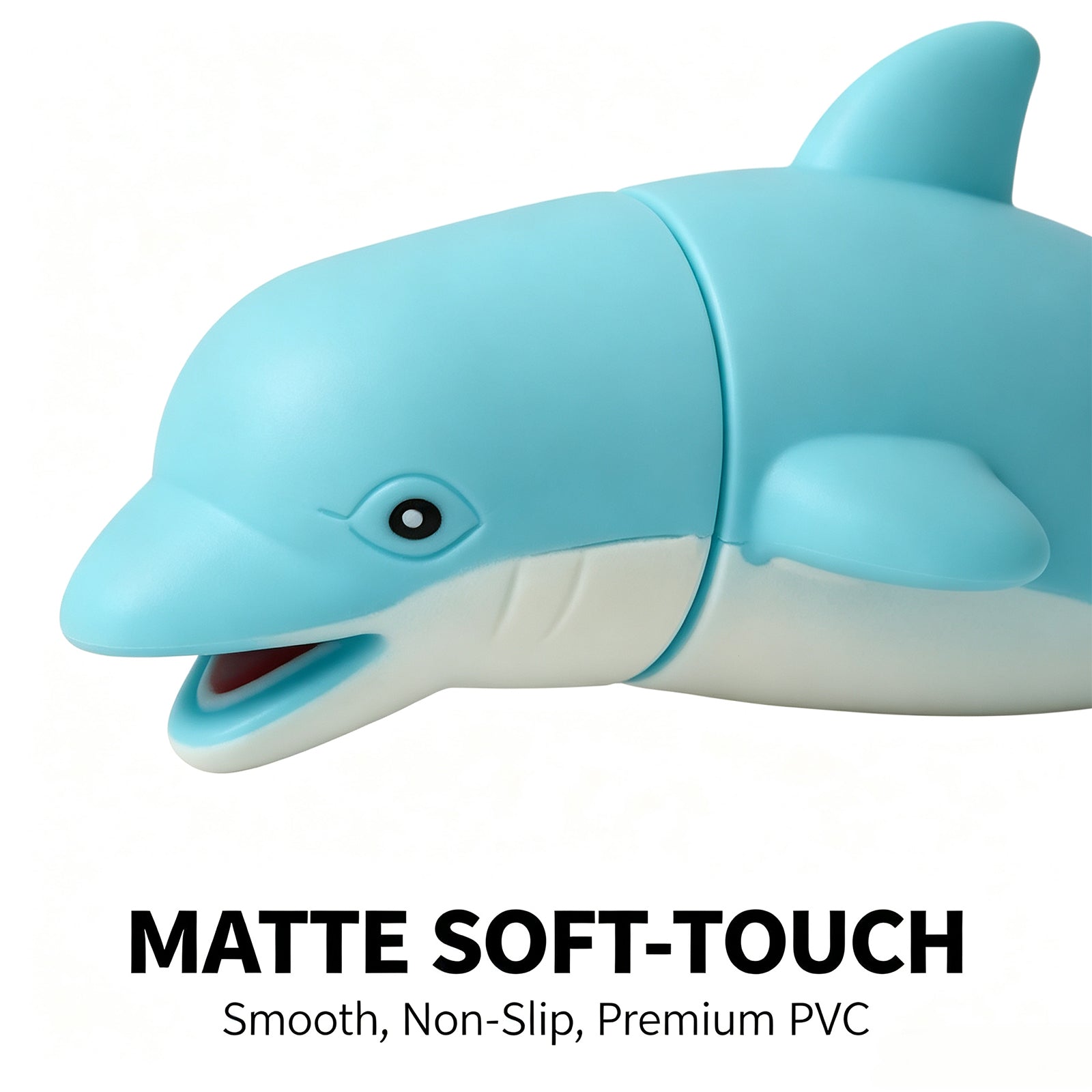 Squishy Dolphin Stress Relief Toy – Soft & Squeezable Ocean Buddy for Kids, Desk Decor & Anxiety Relief, image 2