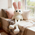 Giant 90cm Stretchy Long-Legs Bunny Plush – Cute Pink-Eared Rabbit Stuffed Animal Toy & Decorative Pillow, image 5