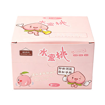 Makeup Remover Wipes – Peach, Aloe & Camellia Scented, Gentle & No-Rinse, Travel-Friendly for Face, Eyes & Lips