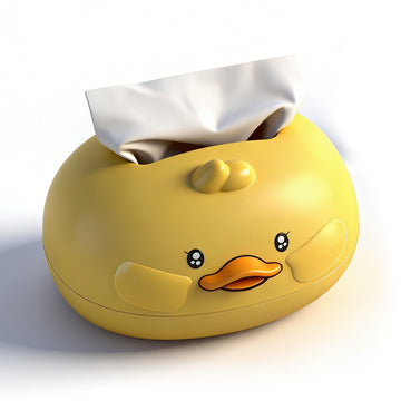 Adorable Duckling Tissue Box – Cute Desktop Paper Holder for Living Room, Bedroom & Office Decor