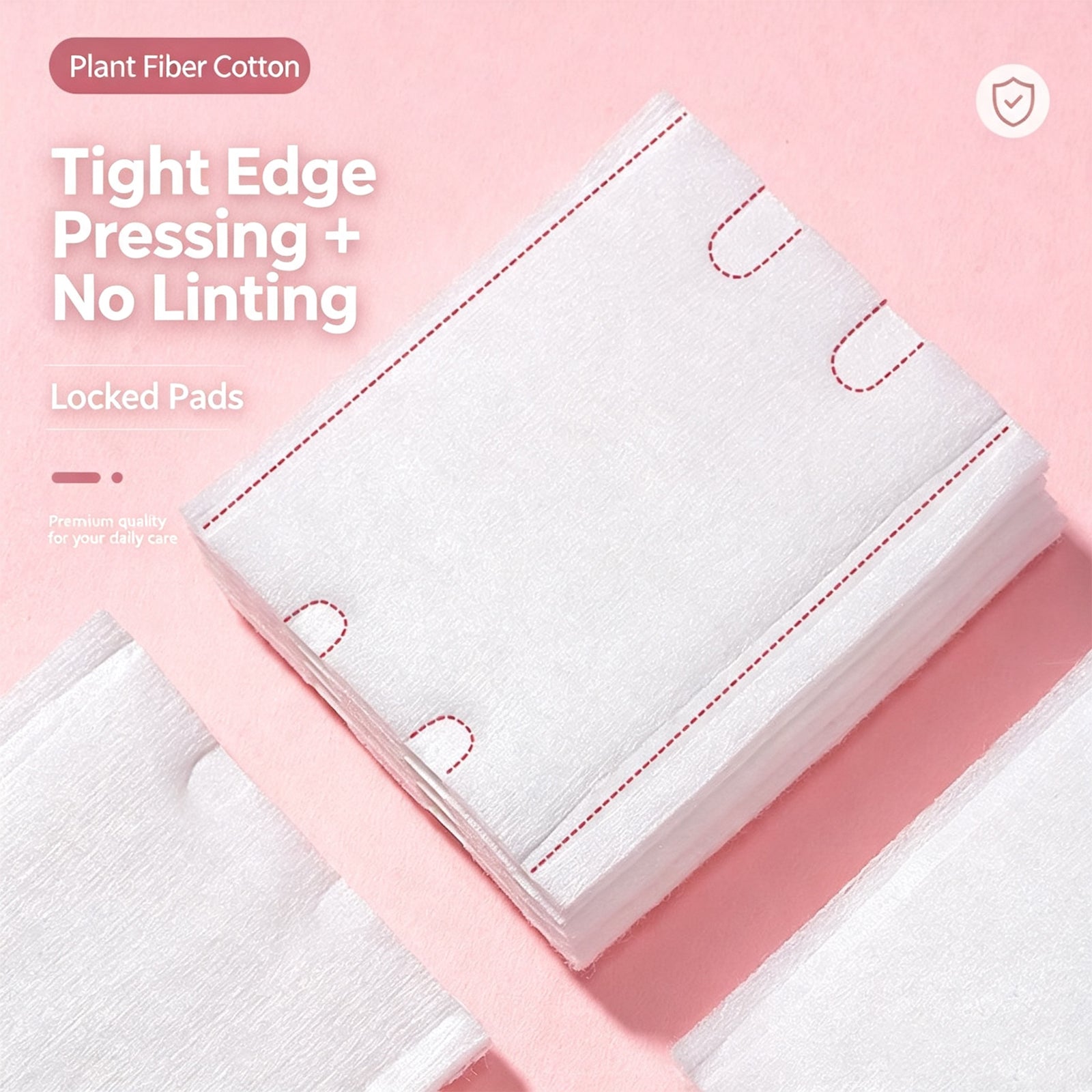 222 Pcs 3-Ply Lint-Free Cotton Pads for Skincare – Ultra-Soft Makeup Remover & Toner Pads in Reusable Zipper Pouch