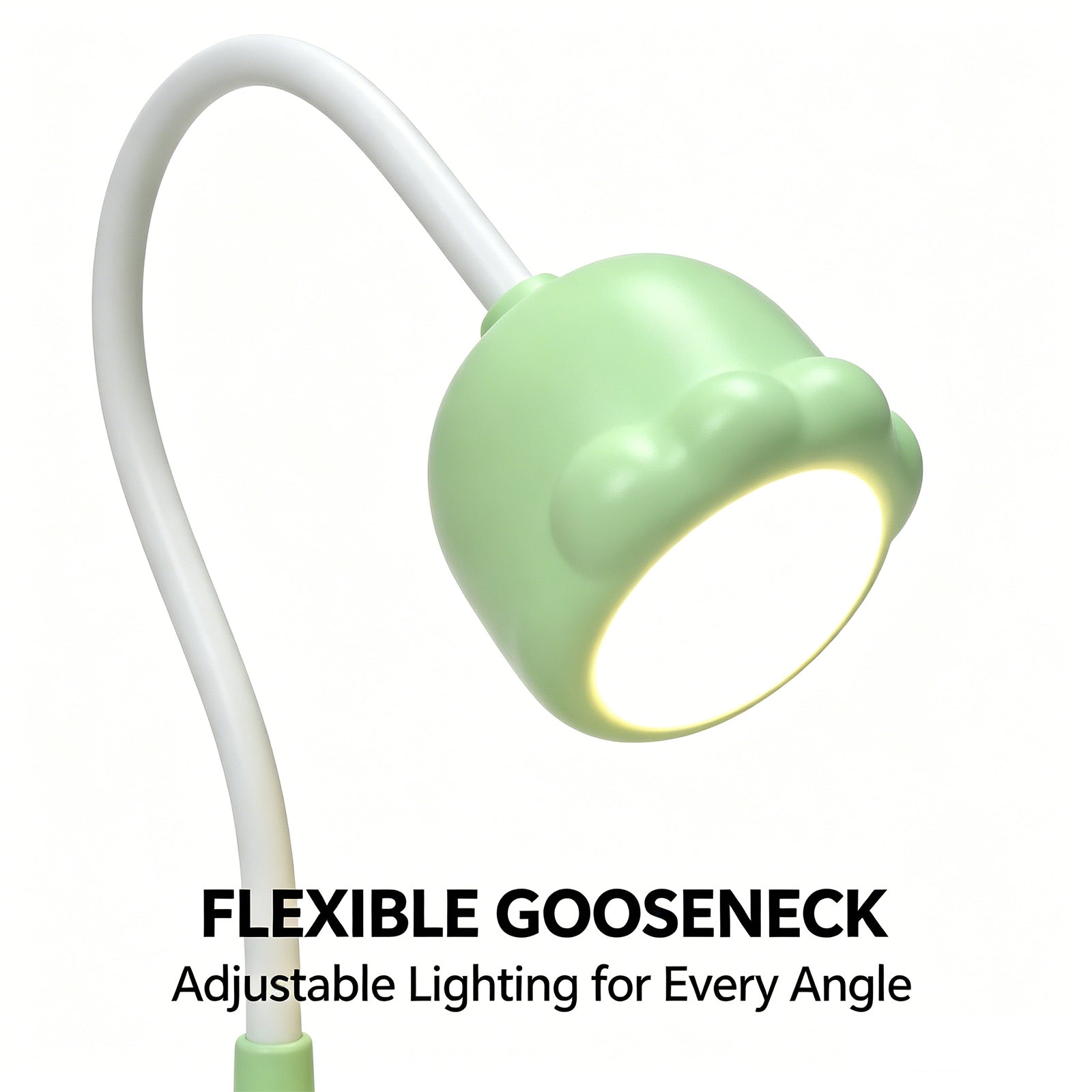 Cute Cat-Shaped Desk Lamp with Pen Holder – Adjustable LED Study Light for Kids & Students, Yellow & Green Options