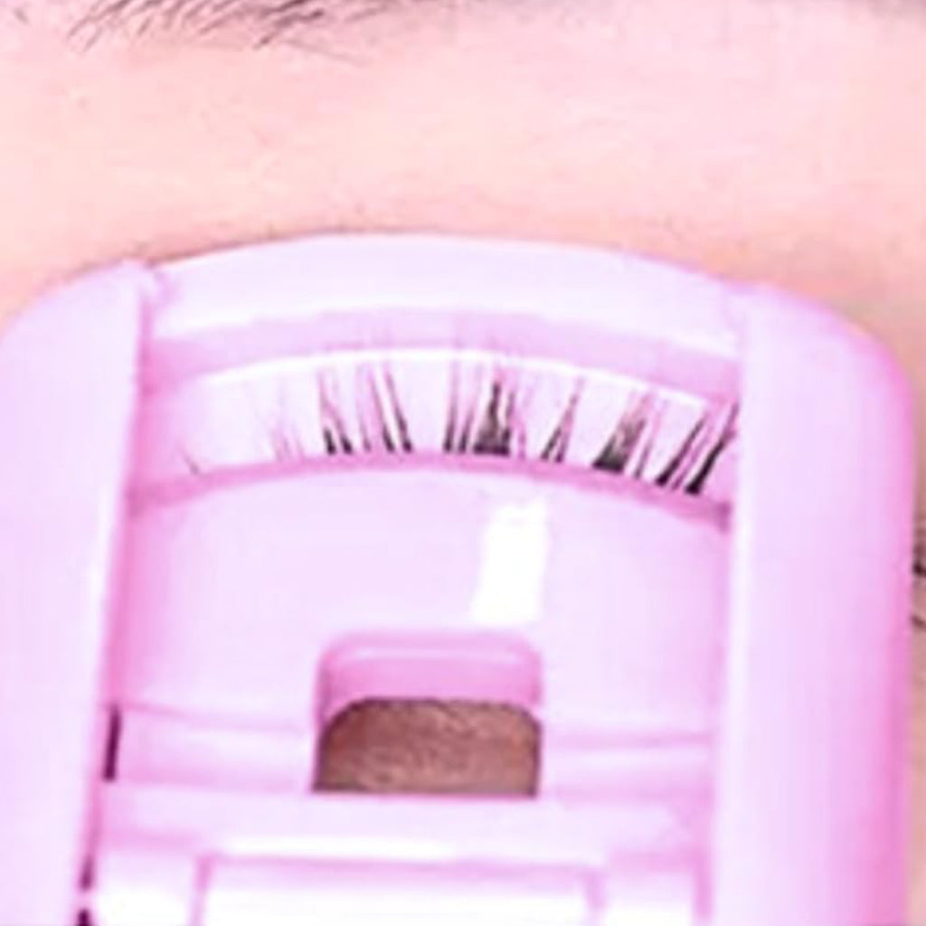 Wide-Angle Eyelash Curler – Non-Slip Grip with Soft Silicone Pad, Gentle Lifting Curler for All Eye Shapes, Pink / Purple Makeup Tool for Natural & Dramatic Lashes