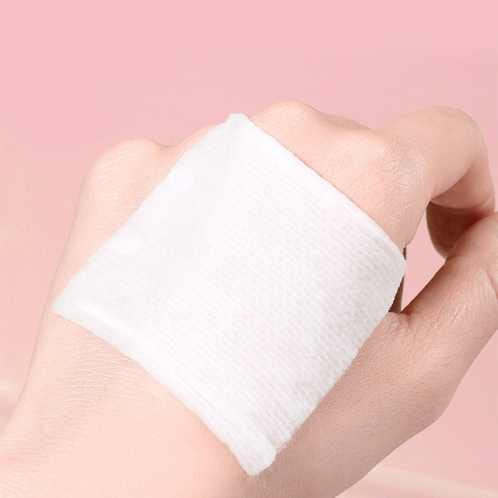 222 Pcs 3-Ply Lint-Free Cotton Pads for Skincare – Ultra-Soft Makeup Remover & Toner Pads in Reusable Zipper Pouch