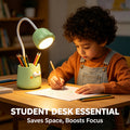 Cute Cat-Shaped Desk Lamp with Pen Holder – Adjustable LED Study Light for Kids & Students, Yellow & Green Options, image 5