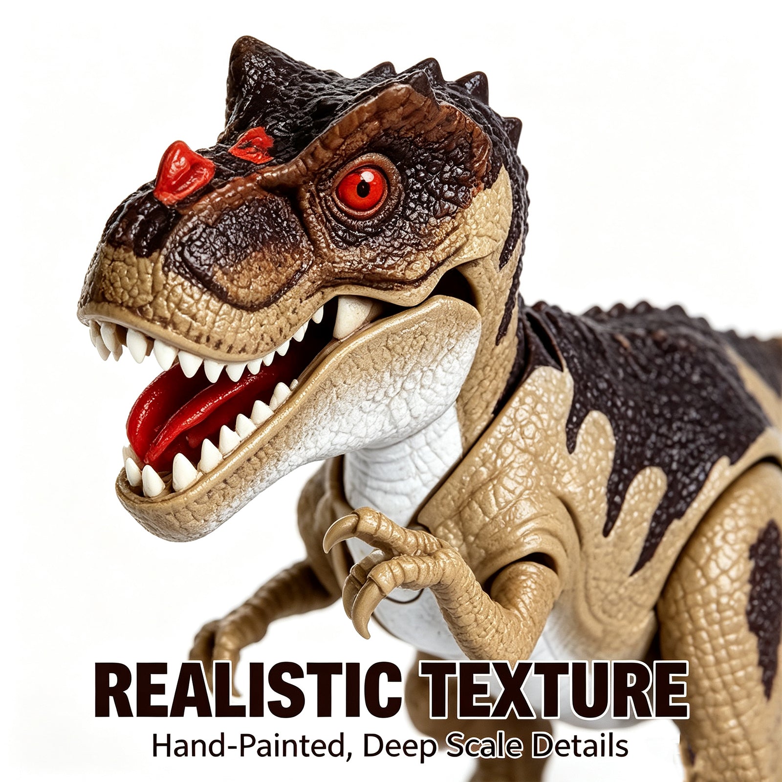 Dino Walkers Light & Sound Dinosaur Toy Set – Movable Joints, Realistic Roar & Glow for Kids 8+