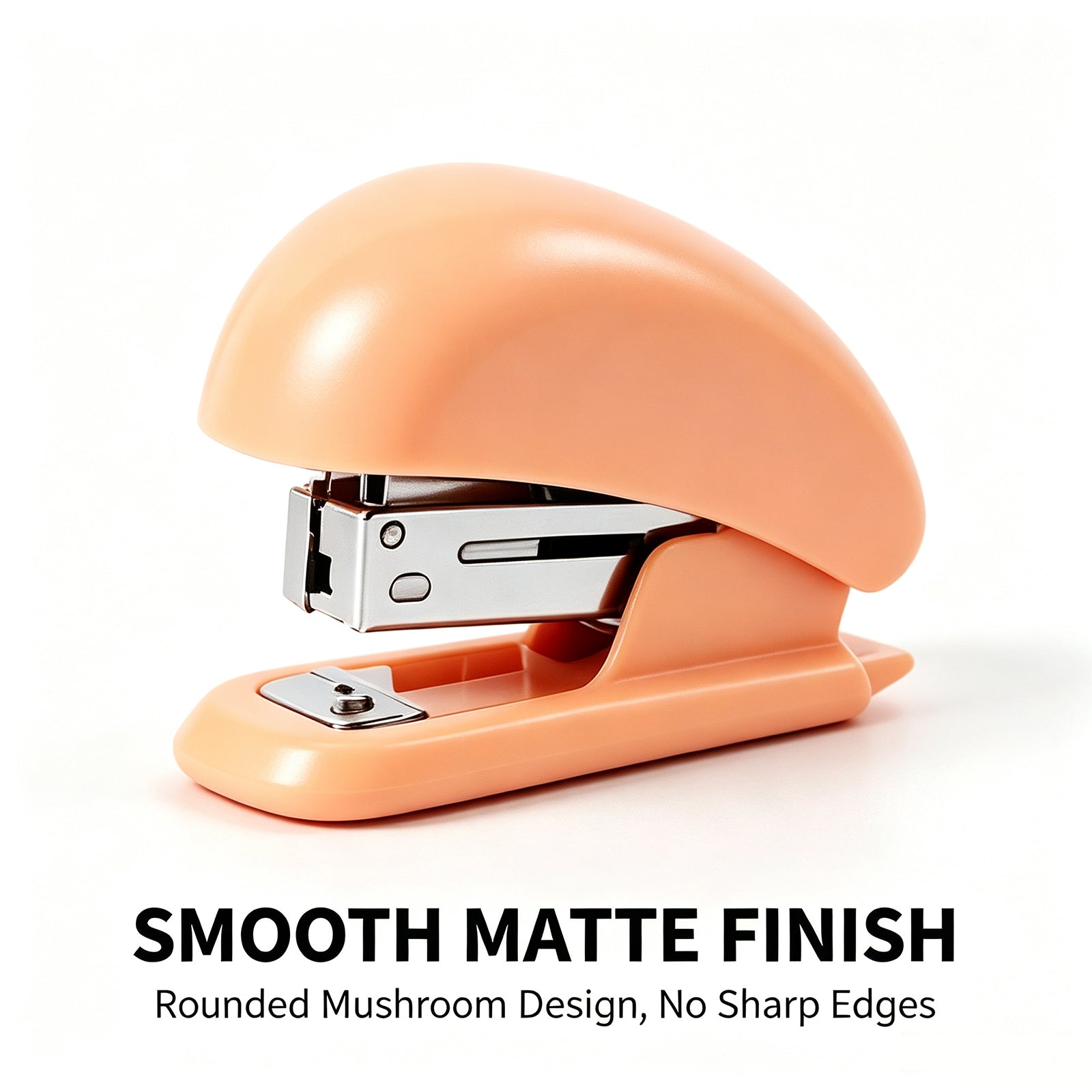Capybara Anecdote Mini Stapler Set – Cute Kawaii Desktop Organizer with 24/6 Staples, Ergonomic Mushroom Design for School, Office & Gift (Random Color)