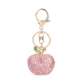 Luxury Rhinestone Apple Keychain – Sparkling Fruit Charm for Car, Bag & Keys | Perfect Gift for Women & Girls, image 1