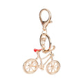 Cute Bicycle Keychain with Rhinestone Wheels – Retro Bike Charm for Car Keys, Bag & Backpack | Unique Gift for Cycling Lovers & Women, image 2