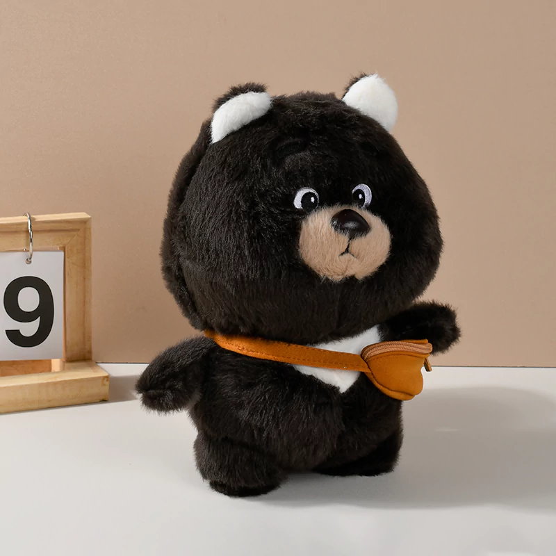 Bear with Bag Stuffed Toy 9.4Inch