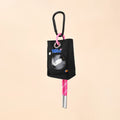 Transparent Mini Storage Bag with Plush Toy, Carabiner & Lanyard | Adorable Accessory for Bags, Keys & Backpacks, image 2
