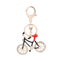 Cute Bicycle Keychain with Rhinestone Wheels – Retro Bike Charm for Car Keys, Bag & Backpack | Unique Gift for Cycling Lovers & Women, image 3