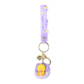 Cute Lazy Sofa Animal Keychain with Bell & Silicone Wrist Strap | Duck Lamb Figure Bag Charm, image 5