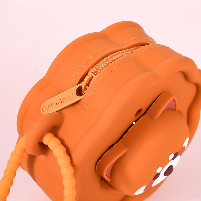 Cute Animal Silicone Coin Purse with Zipper & Wrist Strap | Mini Pouch for Earphones Keys