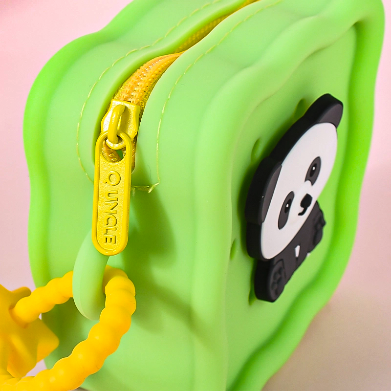 Cute Animal Silicone Coin Purse with Zipper & Wrist Strap | Mini Pouch for Earphones Keys