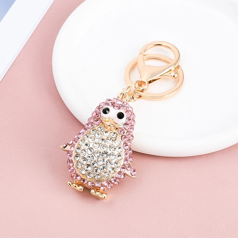 Cute Rhinestone Penguin Keychain – Sparkling Animal Charm for Car Keys, Handbag & Backpack | Adorable Gift for Women, Girls & Kids
