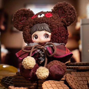 Maymei New Tiny Bear Cookie Series Plush Blind Box Keychain and Pendant, Cute Soft Collectible Hanging Decor,