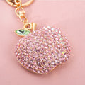 Luxury Rhinestone Apple Keychain – Sparkling Fruit Charm for Car, Bag & Keys | Perfect Gift for Women & Girls, image 4