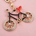 Cute Bicycle Keychain with Rhinestone Wheels – Retro Bike Charm for Car Keys, Bag & Backpack | Unique Gift for Cycling Lovers & Women, image 5