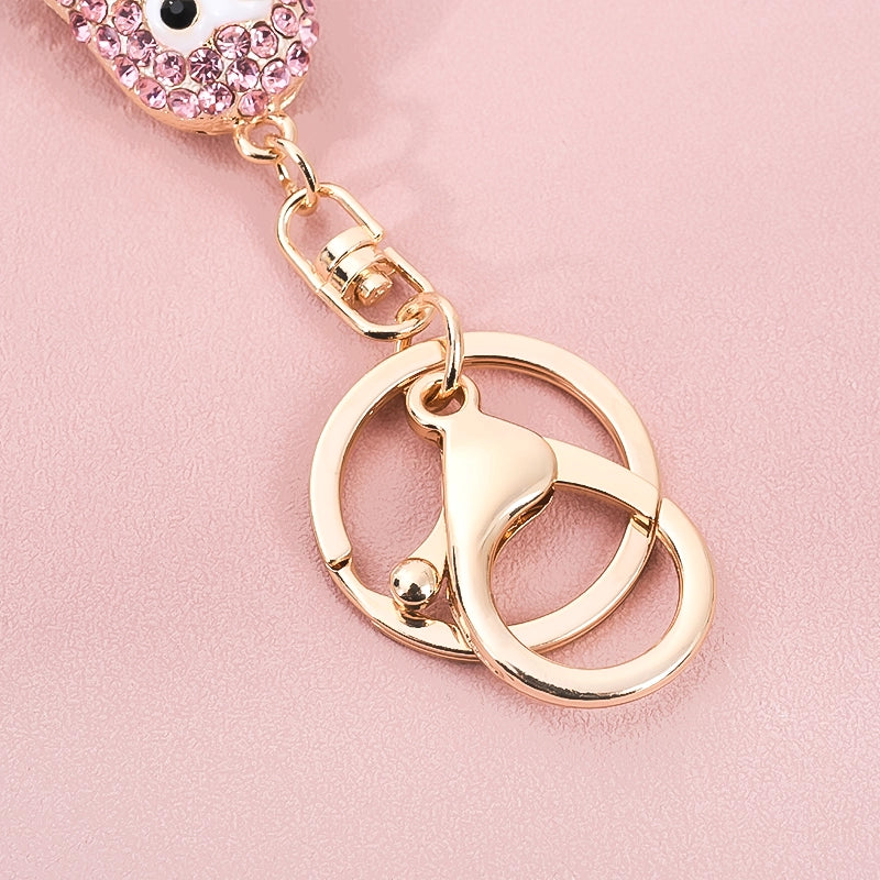 Cute Rhinestone Penguin Keychain – Sparkling Animal Charm for Car Keys, Handbag & Backpack | Adorable Gift for Women, Girls & Kids