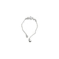 Sterling Silver Butterfly & Heart Charm Bracelet – Delicate Sparkling Chain Bracelet for Women