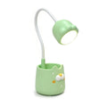 Cute Cat-Shaped Desk Lamp with Pen Holder – Adjustable LED Study Light for Kids & Students, Yellow & Green Options, image 2