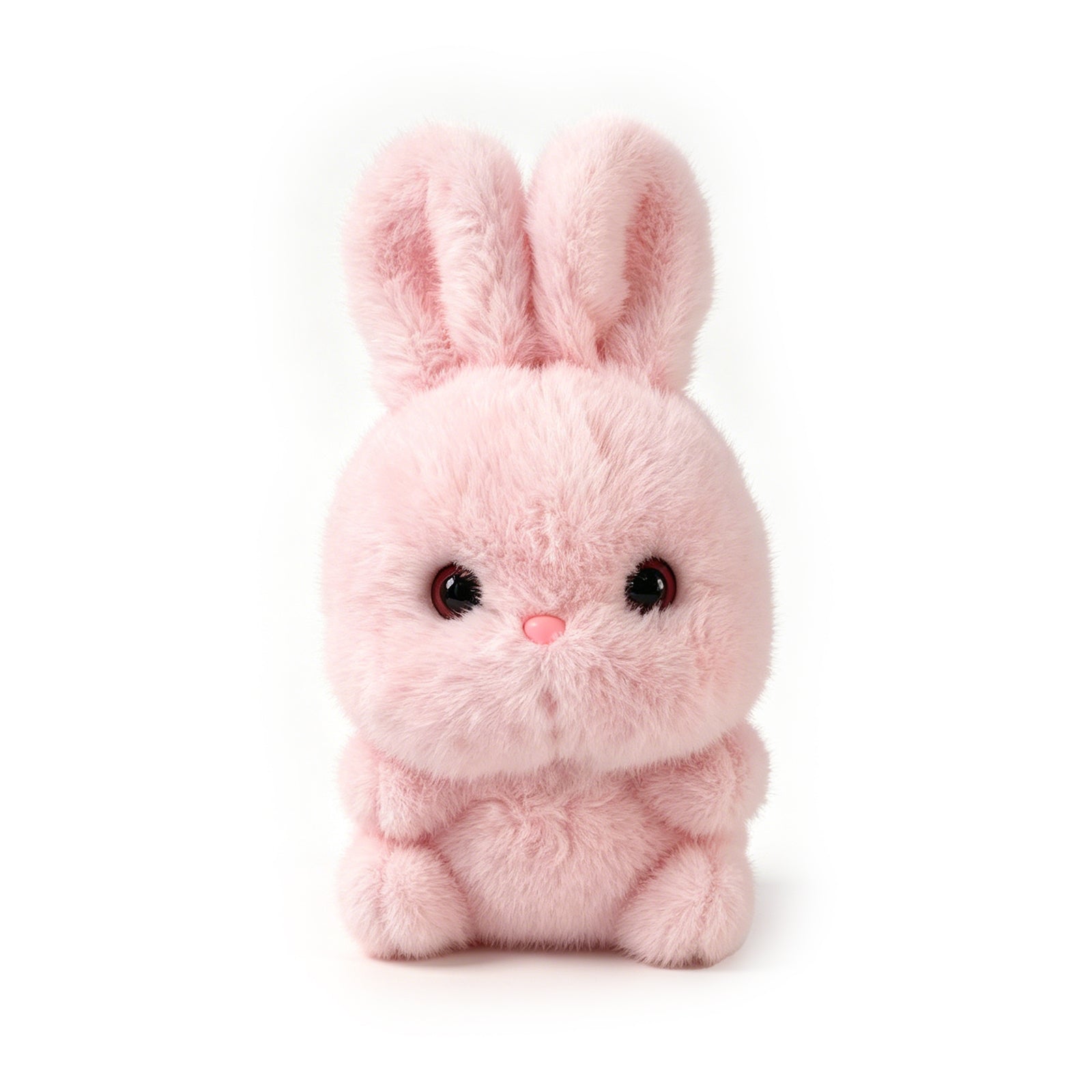 Ultra-Soft Pink Bunny Plush Toy – Adorable Fluffy Rabbit Stuffed Animal with Big Sparkling Eyes, Perfect Cuddle Buddy & Gift for Kids, Girls, and Bunny Lovers