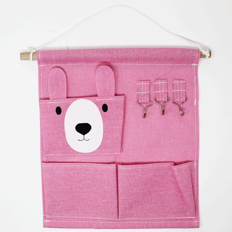 Bear Non-woven Fabric Hanging Storage Bag