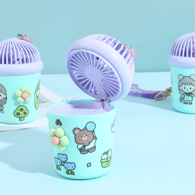 Candy Jar Keychain with Fan