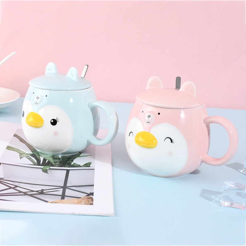 Cartoon Animal Penguin Mug - Cute Ceramic Coffee Mug