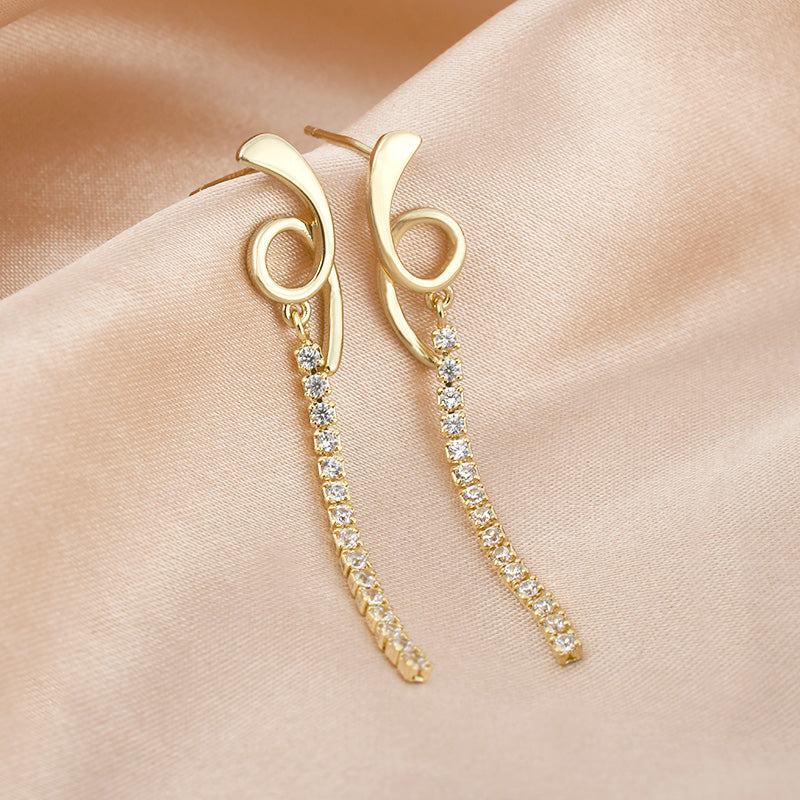Zircon Drop Earrings
