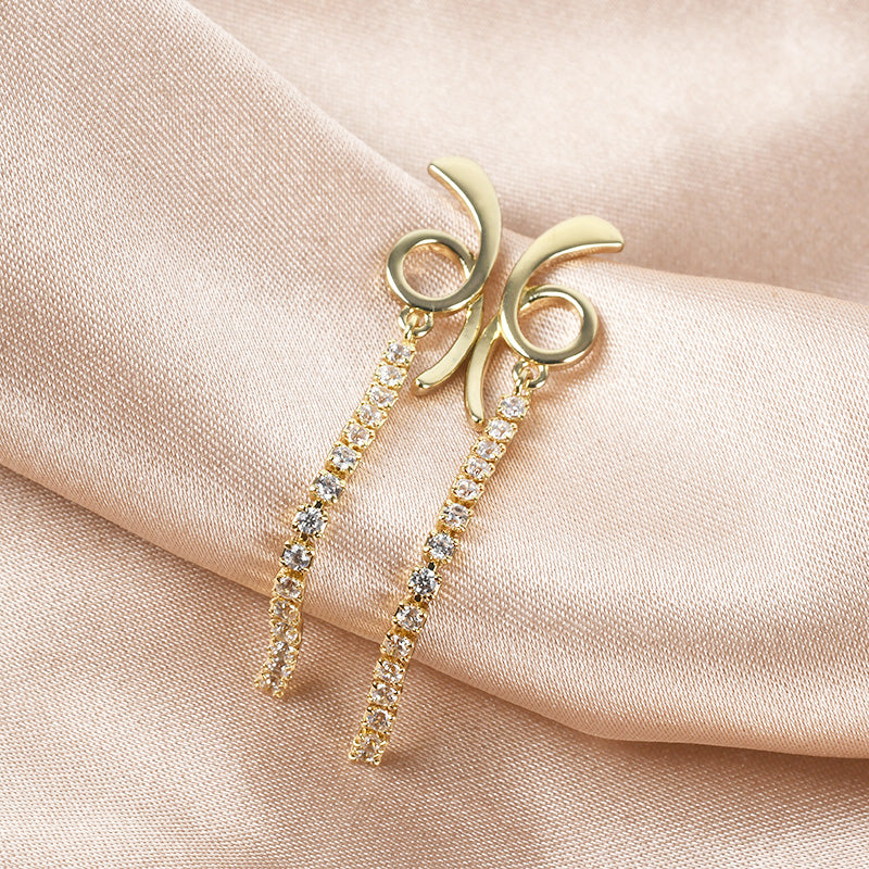 Zircon Drop Earrings