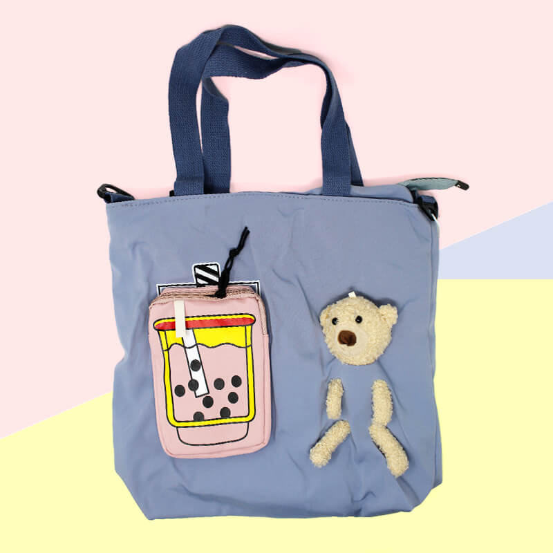 Waterproof Bear Shoulder Bag Detachable Strap