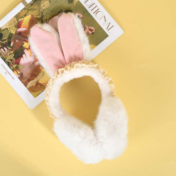 Women Furry Earmuff Cute Bunny Winter Ear Warmer