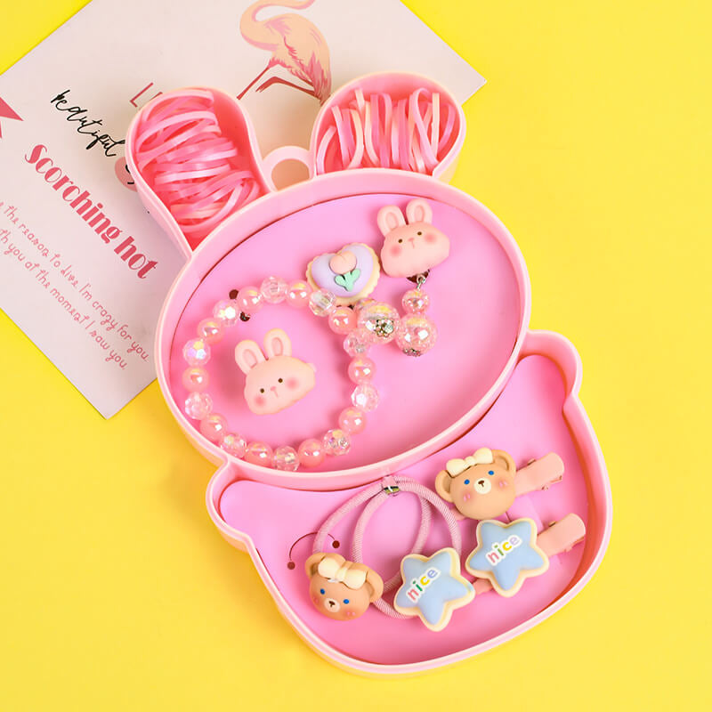 Cartoon Kids Hair Ties Set