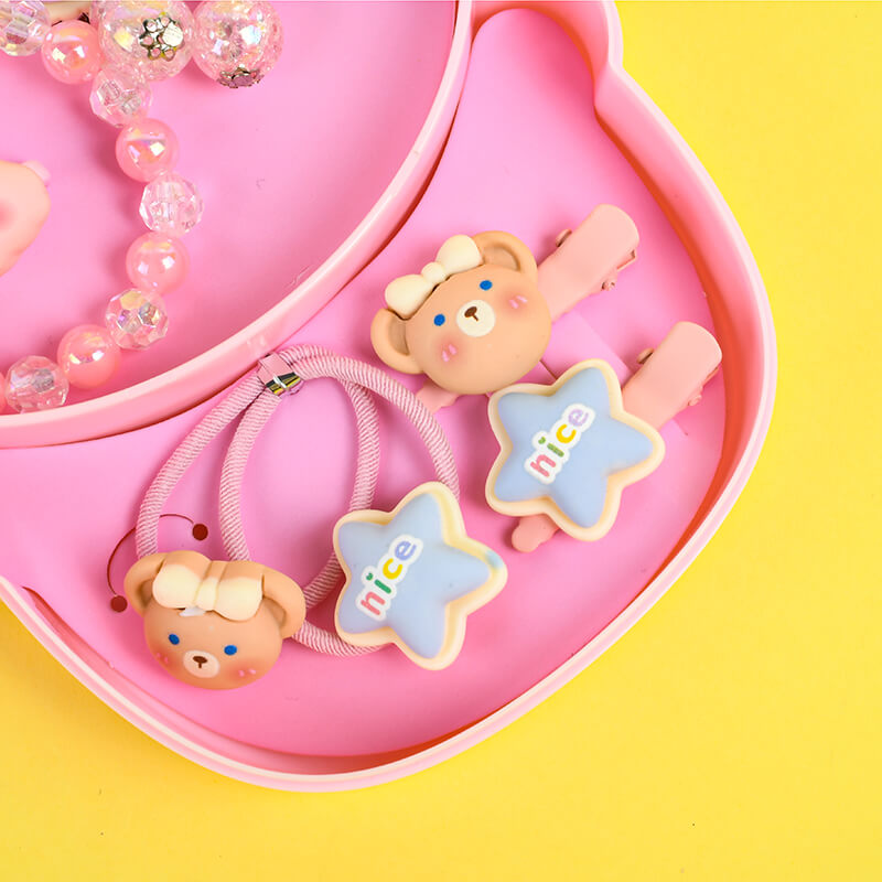 Cartoon Kids Hair Ties Set