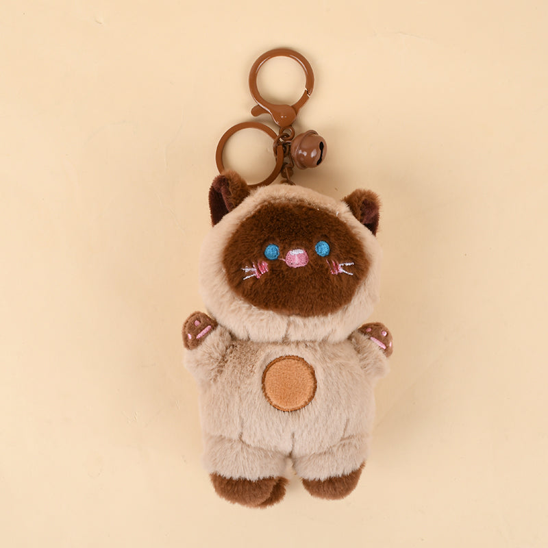 Fluffy Cat Keychain