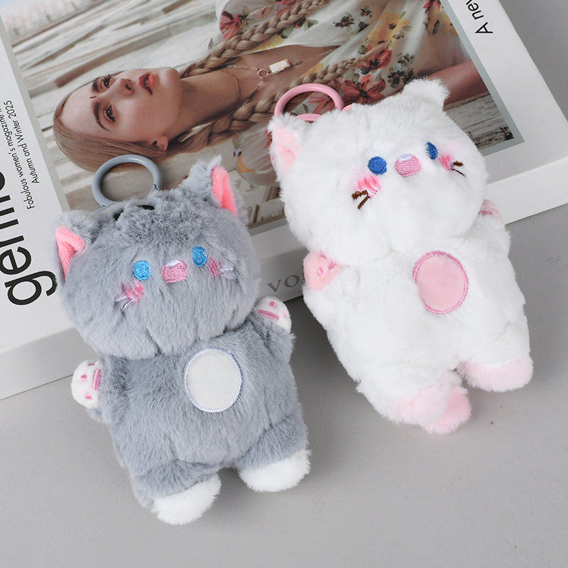 Fluffy Cat Keychain