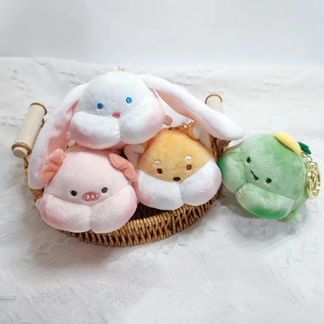 Cute Furry Animal Keychain
