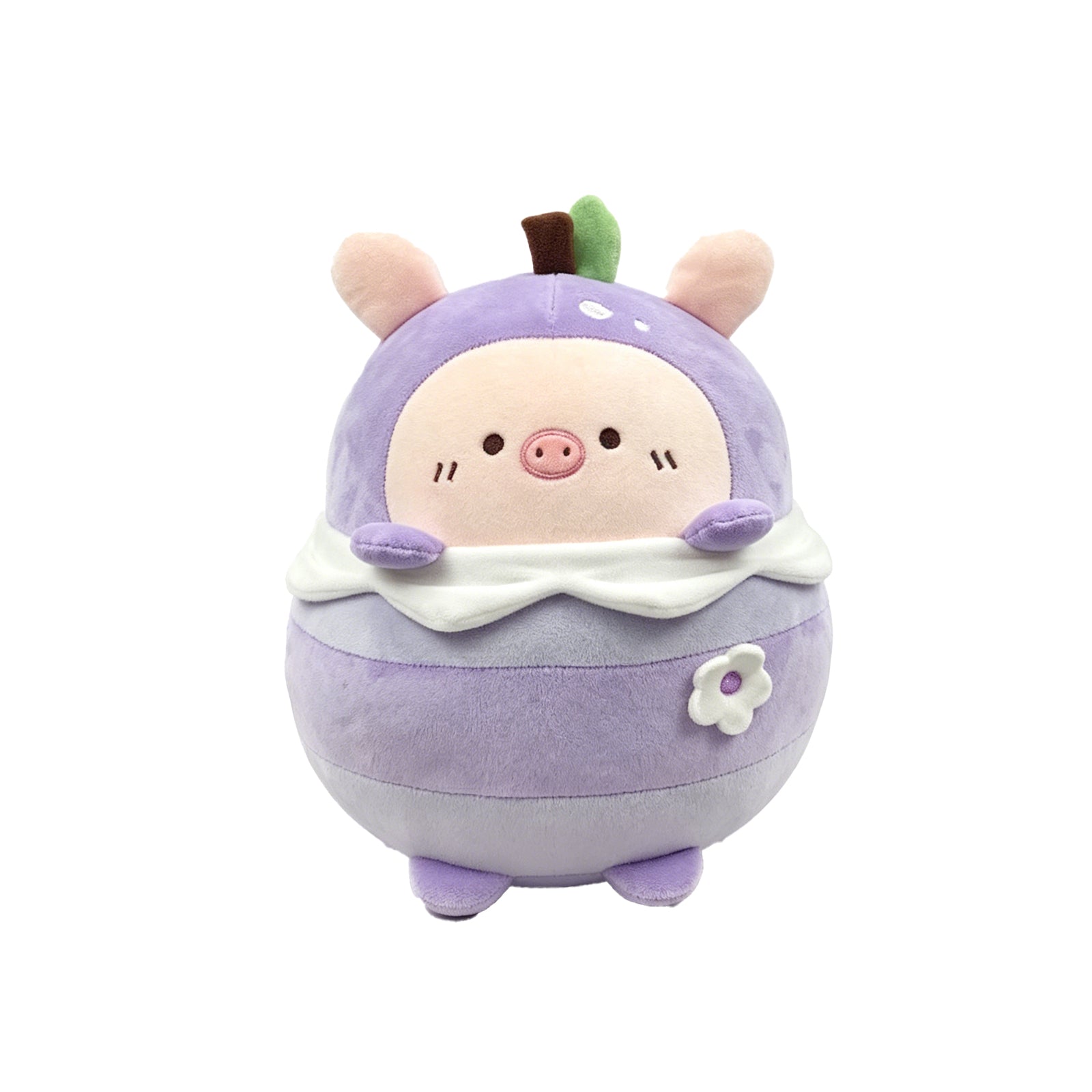 Purple Eggplant Pig Plush Toy – Cute Kawaii Vegetable Animal Hybrid Doll for Kids, Room Decor & Stress Relief Gift